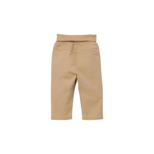 S.Oliver baby regular fit broek zand Beige Jongens Stretchkatoen Effen 50