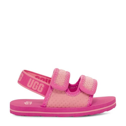 UGG Lennon sandalen roze Meisjes Textiel Logo