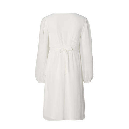 Noppies zwangerschapsjurk Jaya offwhite Ecru Dames Polyester V-hals Effen XS