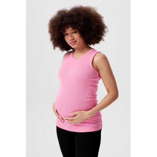 Noppies zwangerschapstop Kaysa roze Dames Katoen Ronde hals Effen XS
