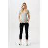 Noppies maternity cropped zwangerschaps slim fit jeans Mila black dark wash