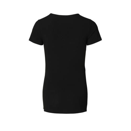 Noppies zwangerschapsshirt Jadie zwart Top Dames Polyester V-hals Effen XS