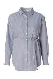 thumbnail: Noppies maternity gestreepte zwangerschaps- en voedingsblouse Arles blauw/wit