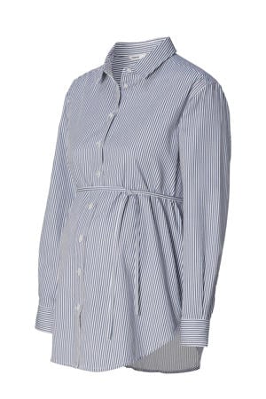 gestreepte zwangerschaps- en voedingsblouse Arles blauw/wit