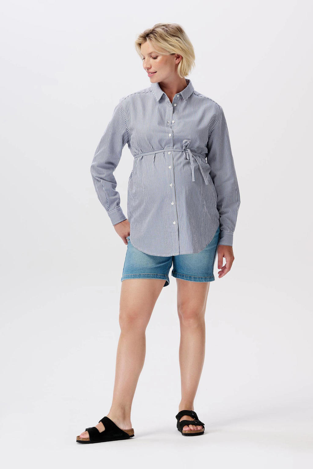 Noppies Maternity Zwangerschaps- En Voedingstop Cotia Met All Over Print Wit Groen Roze 17054310