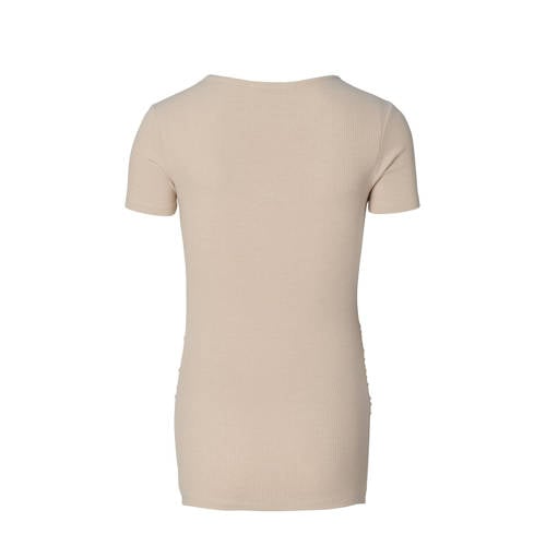 Noppies zwangerschapsshirt Jadie zand Top Beige Dames Polyester V-hals XS