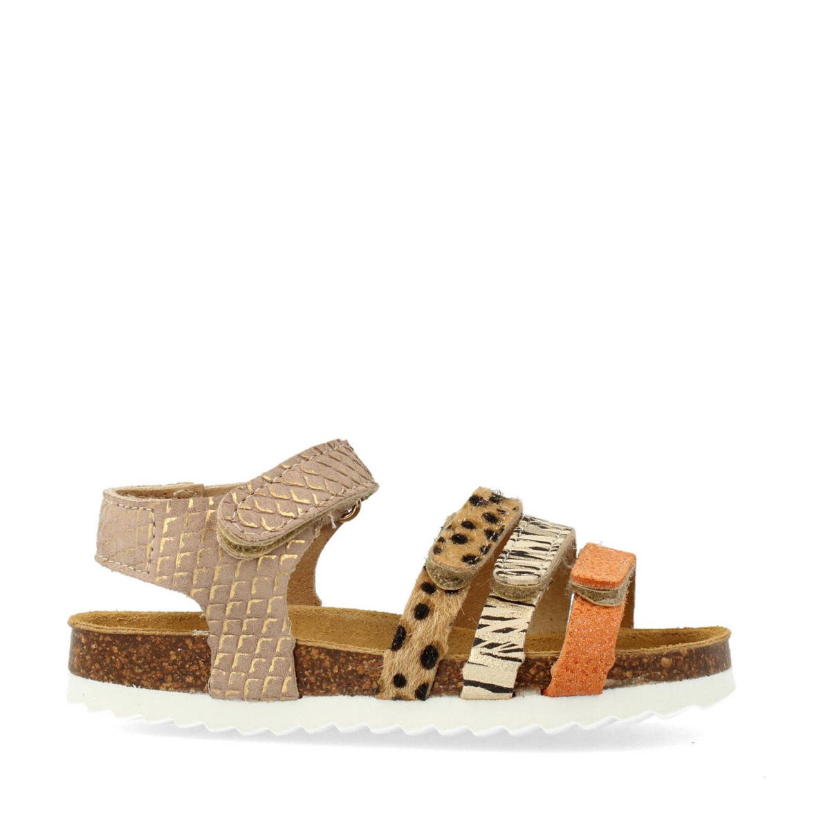 Develab Sandalen Meisjes Maat 27 Develab Leren Sandalen Goud/roze