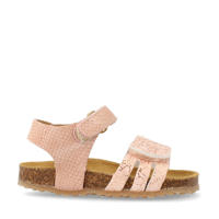thumbnail: Roze meisjes Develab leren sandalen met klittenband en effen