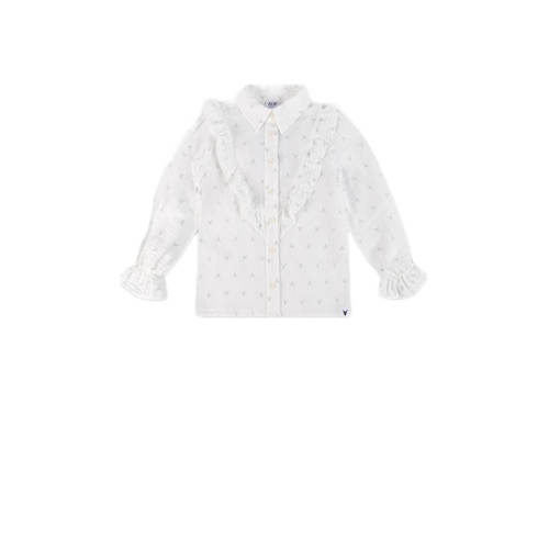 Alix Mini blouse wit Meisjes Katoen Klassieke kraag Effen