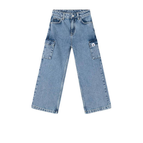 Alix Mini straight fit jeans denim blue Blauw Meisjes Katoen Effen