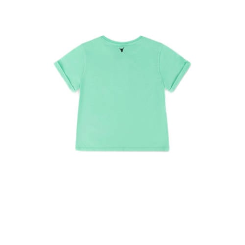 Alix the Label Alix Mini T-shirt met printopdruk mintgroen Meisjes Katoen Ronde hals Printopdruk 98