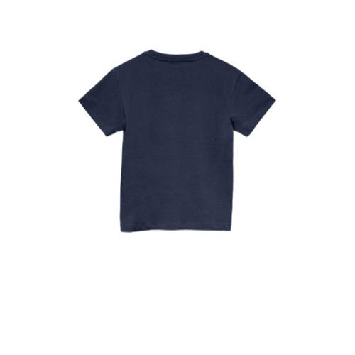 Replay T-shirt met printopdruk donkerblauw Jongens Katoen Ronde hals Printopdruk 104
