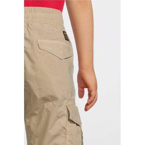 Replay cargobroek kaki Beige Jongens Katoen Effen 128