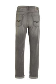 thumbnail: Zwarte jongens REPLAY slim fit jeans black van denim met effen