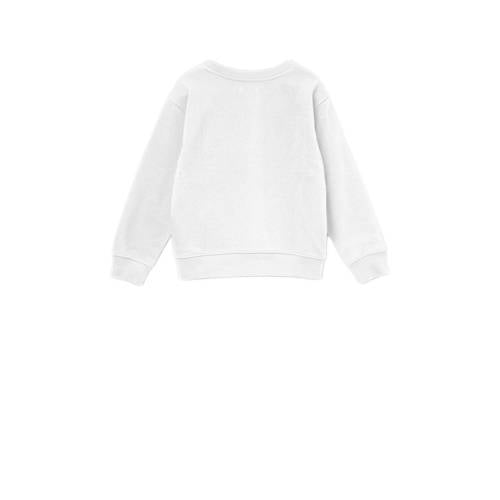 Replay sweater met logo wit Logo 104 | Sweater van