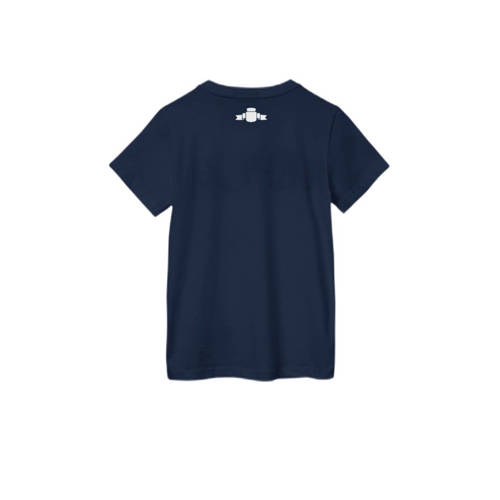 Replay T-shirt met tekst donkerblauw Jongens Katoen Ronde hals Tekst 176