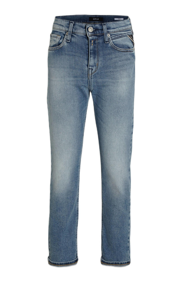 Replay Blue Cotton Slim Fit Jeans