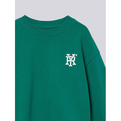 Replay trui met printopdruk groen Jongens Sweat Ronde hals Printopdruk 104