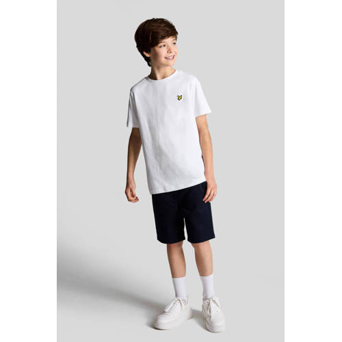 Lyle & Scott T-shirt TSB2000V wit Jongens Katoen Ronde hals Effen 98 104