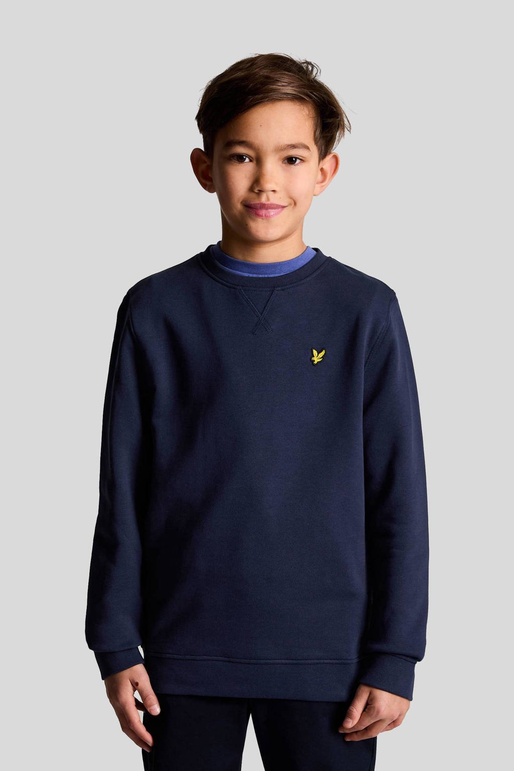 Lyle Scott sweater marine kopen? Morgen in huis