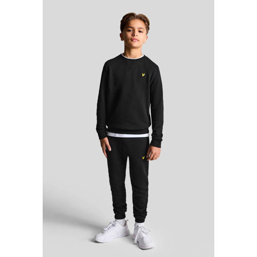 Lyle & Scott sweater zwart Effen 98 104 | Sweater van