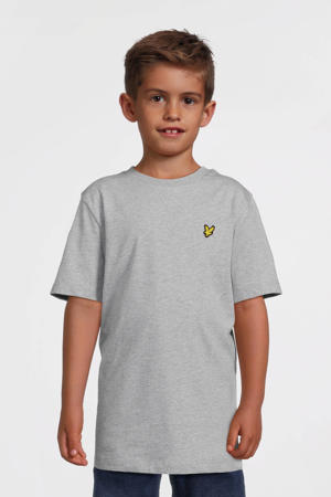 gemeleerd T-shirt grijs