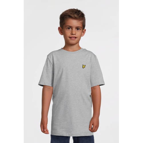 Lyle & Scott gemeleerd T-shirt grijs Jongens Katoen Ronde hals Gemêleerd - maat 152/158 afbeelding