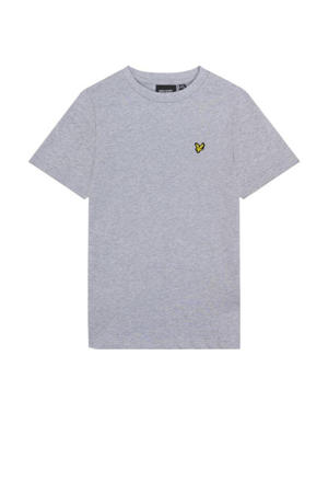 gemeleerd T-shirt grijs