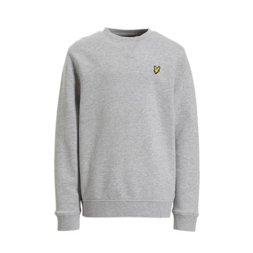 Lyle & Scott gemêleerde trui MLB2000V grijs Sweater Jongens Katoen Klassieke kraag - maat 170/176 afbeelding