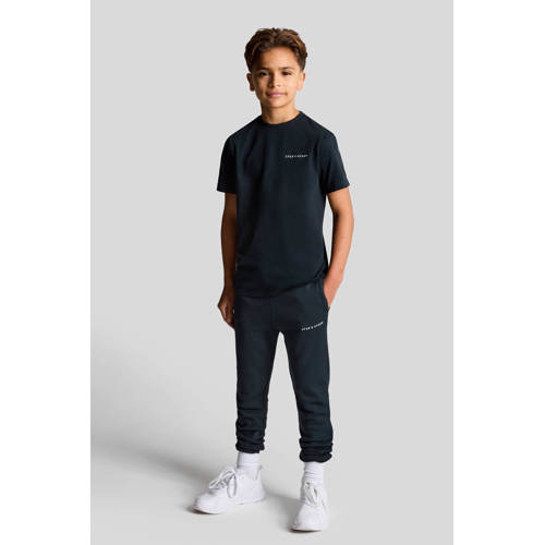 Lyle & Scott T-shirt TSB2012V donkerblauw Jongens Katoen Ronde hals 134 140