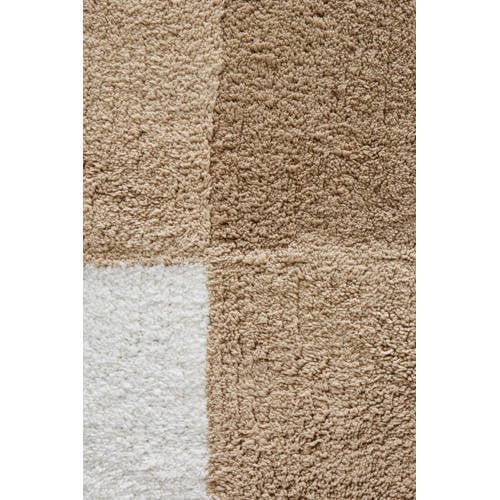 NOUS Kids kindervloerkleed Sofia (130x90 cm) Bruin Ruit