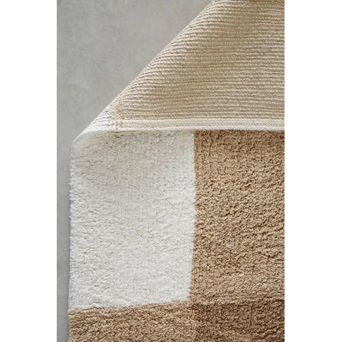 NOUS Kids kindervloerkleed Sofia (130x90 cm) Bruin Ruit