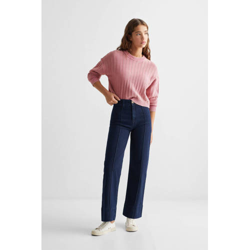 Mango Kids trui roze Meisjes Katoen Ronde hals Effen 152(XXS)