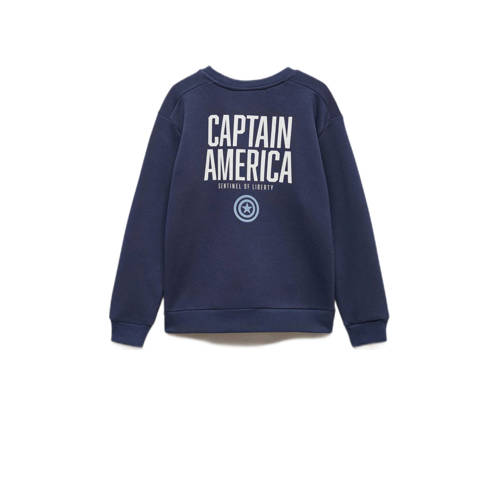 Mango Kids Captain America sweater donkerblauw Personage 116