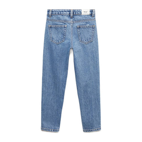 Mango Kids regular fit jeans changeant blauw Meisjes Denim Effen 116