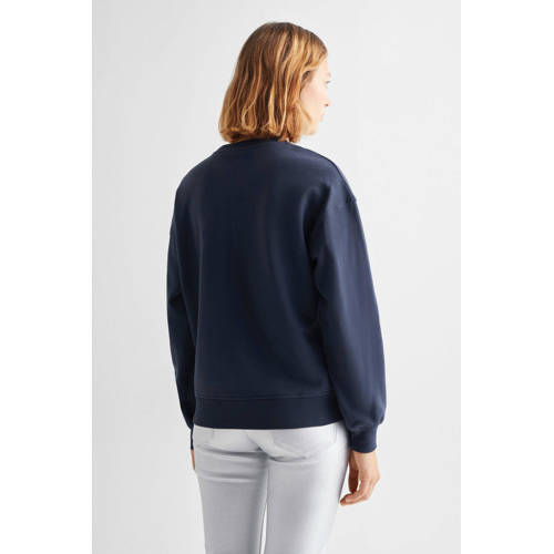 Mango Kids sweater met printopdruk marineblauw Printopdruk 152(XXS)