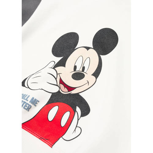 Mango Kids Mickey Mouse sweater met printopdruk wit zwart rood Multi Printopdruk 98