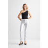Mango Kids straight fit broek zilver