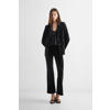 Mango Kids fluwelen blazer met textuur zwart