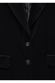 thumbnail: Mango Kids fluwelen blazer met textuur zwart