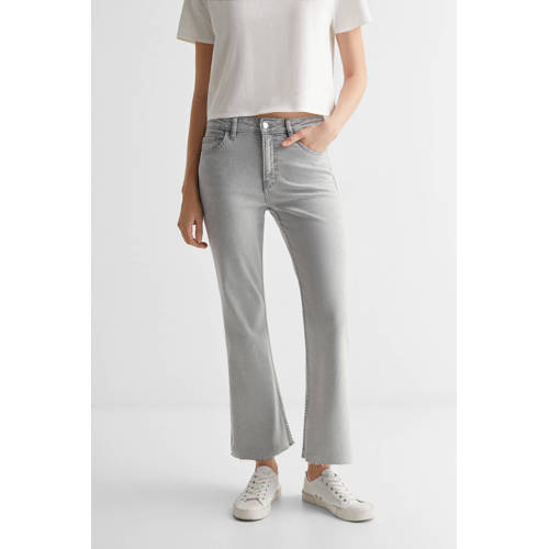 Mango Kids flared jeans changeant grijs Meisjes Denim Effen 158(XS)