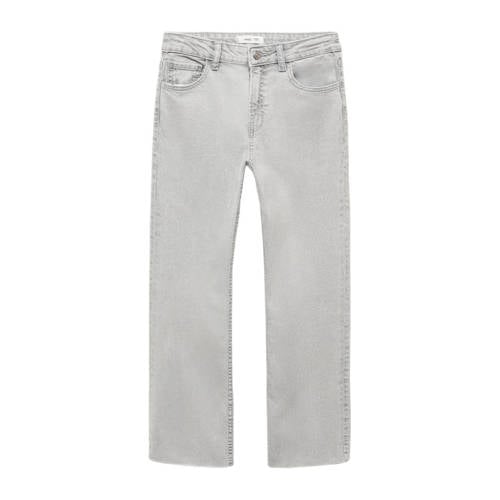 Mango Kids flared jeans changeant grijs Meisjes Denim Effen - 158(XS)