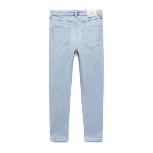 Mango Kids skinny jeans changeant blauw Meisjes Denim Effen 116