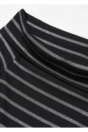 thumbnail: Mango Kids gestreepte off shoulder bodycon jurk zwart/grijs