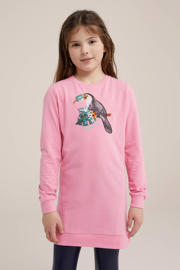 thumbnail: WE Fashion sweatjurk met printopdruk knalroze