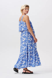 thumbnail: Noppies maternity gebloemde voedingsjurk blauw/wit