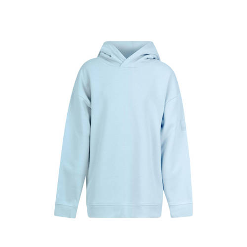 Shoeby hoodie lichtblauw Sweater Effen