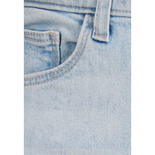 Shoeby high waist skinny jeans light blue denim bleached Blauw Effen 116