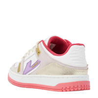 thumbnail: Vingino Nadia  leren sneakers wit/roze