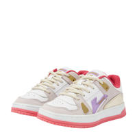 thumbnail: Vingino Nadia  leren sneakers wit/roze